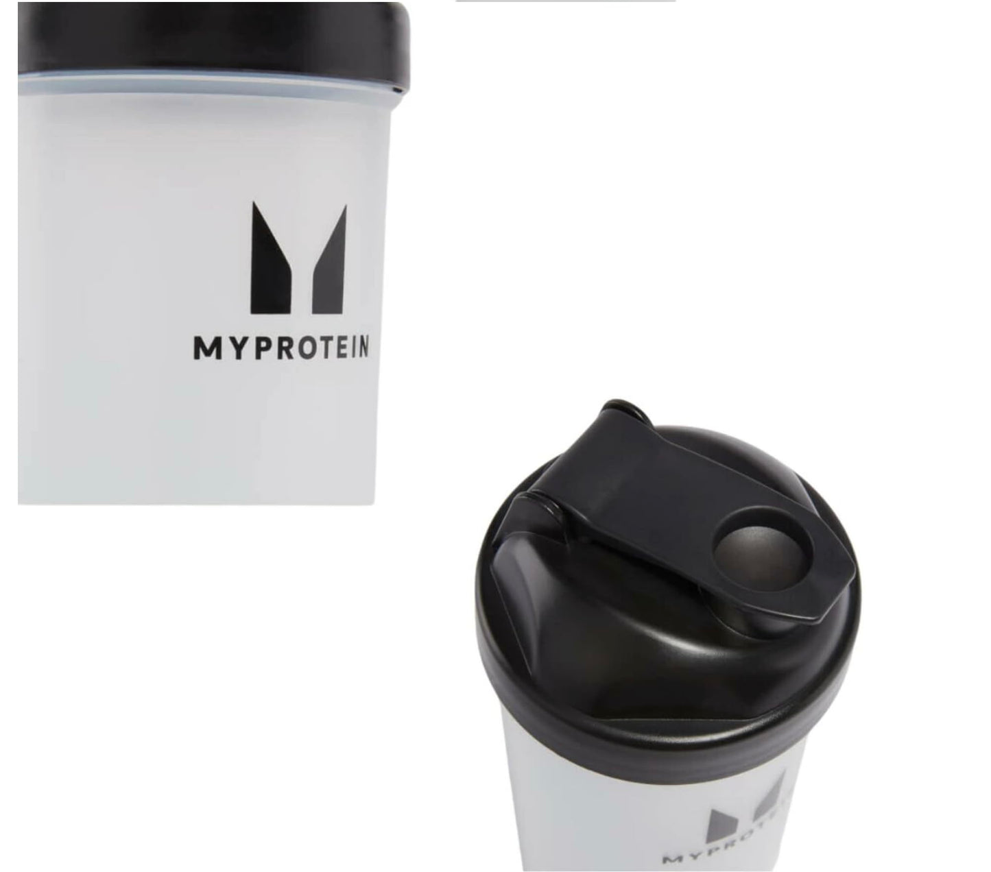 Myprotein Shaker Bottle - Black/Clear 600ml, with Mix Ball, Smooth Protein Shakes, Protein Blends, On Go Shaker, Lump Free Protein Shakes, Odourless