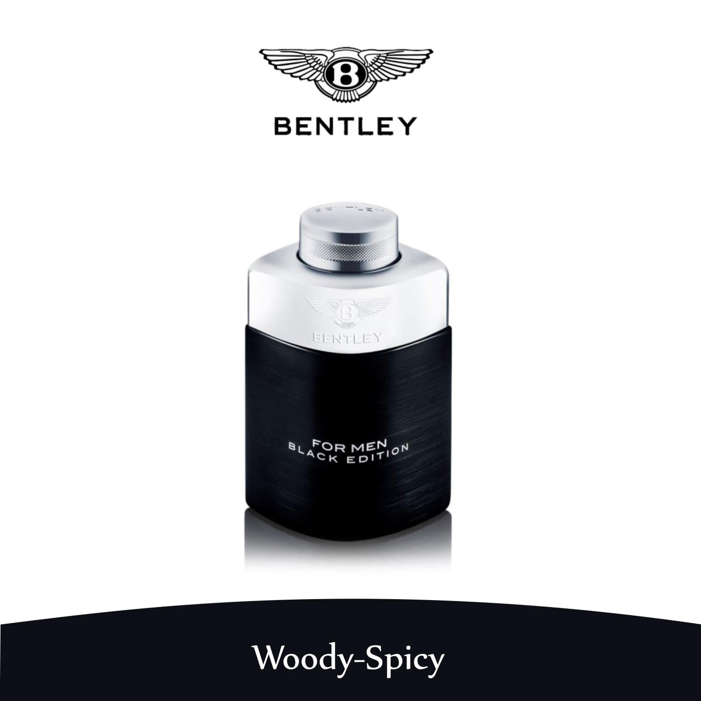 Bentley Black Edition For Men 3.4 Oz Edp Spray, Multicoloured, 100 millilitre, (Pack of 1)