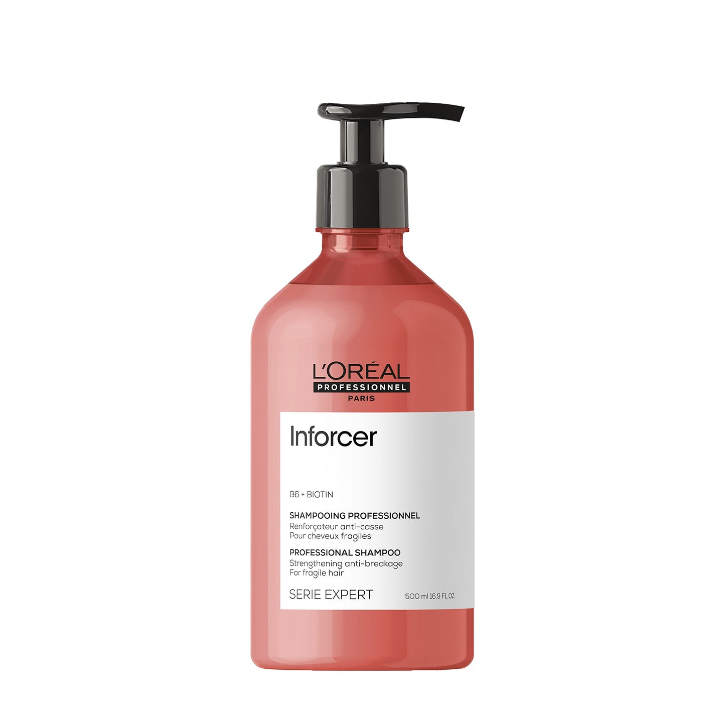 L'Oréal Professionnel | Inforcer Expert Series Anti-Breakage Shampoo for Brittle and Fragile Hair, 500 ml