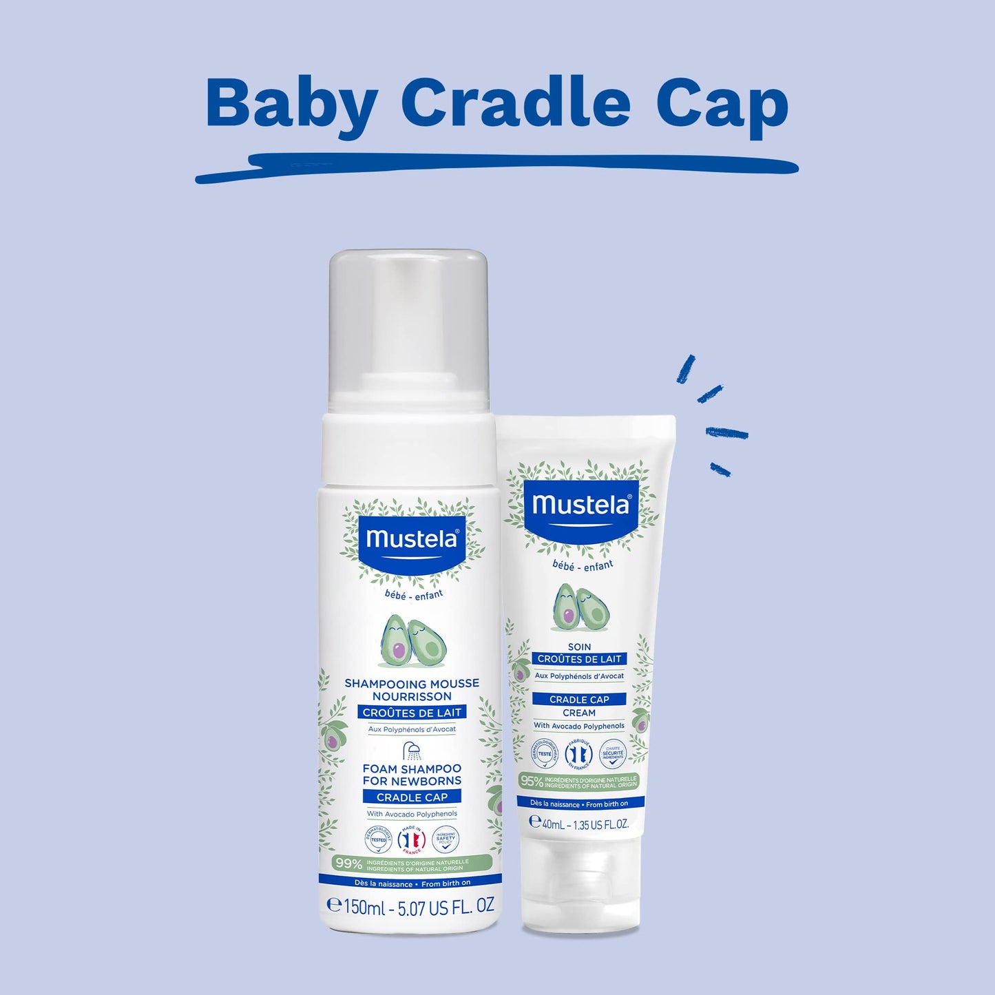 Mustela 40ml Cradle Cap Cream, 1 Count